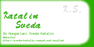 katalin sveda business card